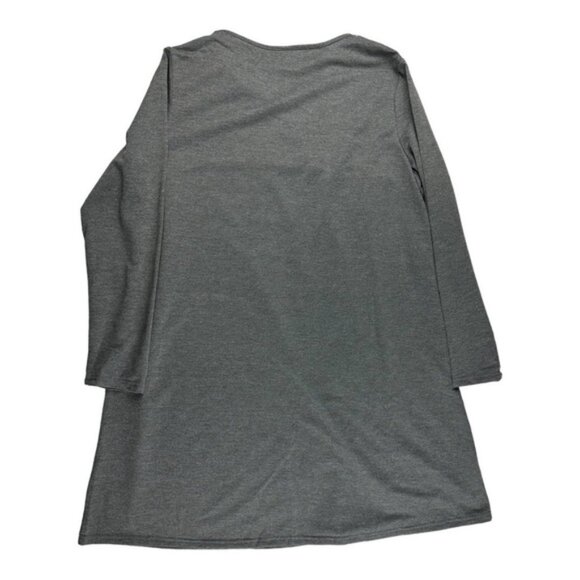 Anself Long Sleeve V-neck Dress Grey Size 2XL - Picture 2 of 7